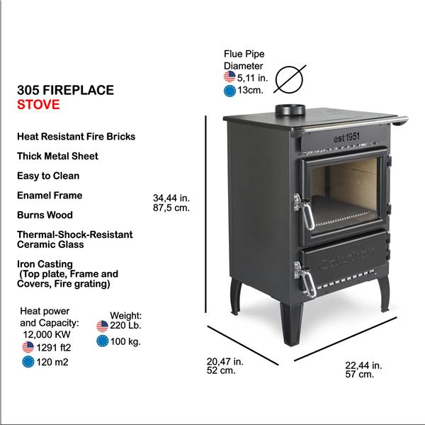 CALISKAN 305 / MINI FIREPLACE STOVE